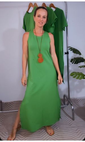 Vestido Sofiah - Verde Jade - DELLYUS