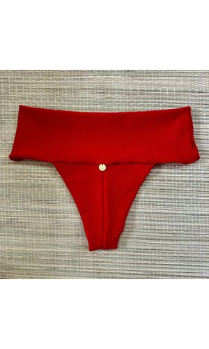 Tanga Pala Alta Vermelho Textura - DELLYUS