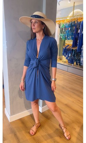 Saída Nozinho Azul Cobalto - DELLYUS