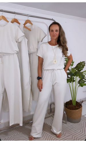 Conjunto Cris - Off White - DELLYUS