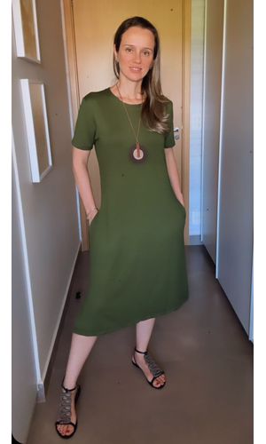 Vestido Olivia - Verde Militar - DELLYUS