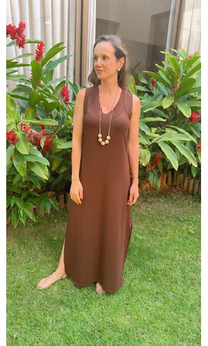 Vestido Betina Marrom - DELLYUS