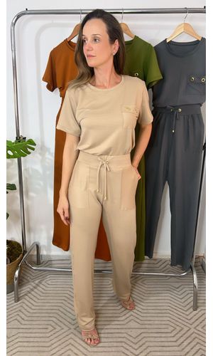 Conjunto Lari Caqui - DELLYUS