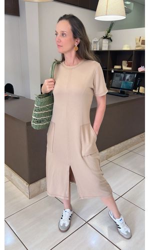  Vestido Lia Caqui - DELLYUS