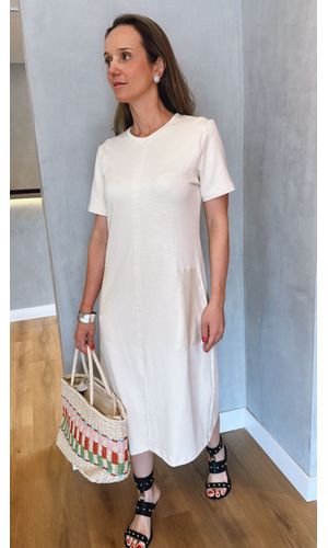 Vestido Lia Off White - DELLYUS