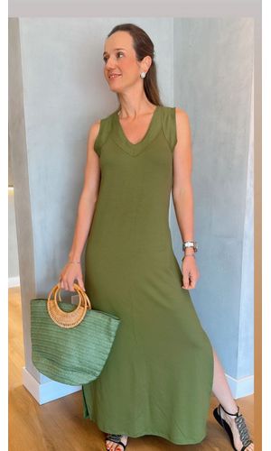 Vestido Betina Pistache - DELLYUS