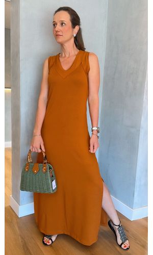 Vestido Betina Caramelo - DELLYUS