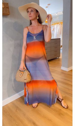 Saída Juliana estampa Sunset - DELLYUS