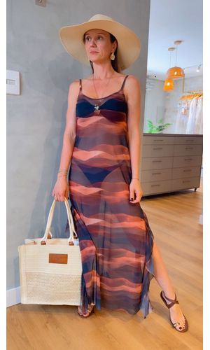 Saída Juliana estampa Duna - DELLYUS