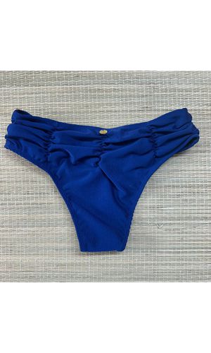 Hot Pants Drapeada Marinho Texturizado - DELLYUS