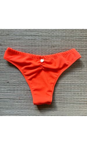 Tanga Larga Laranja Texturizado - DELLYUS