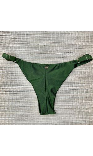 Tanga Fio em Dobra Com Regulagem Verde Militar Tex... - DELLYUS