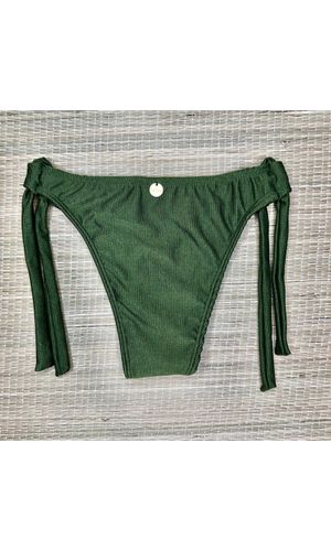 Tanga De Amarrar Larga Verde Militar Texturizado - DELLYUS