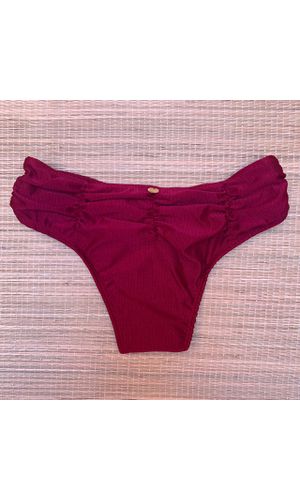 Hot Pants Drapeada Cherry Texturizado - DELLYUS