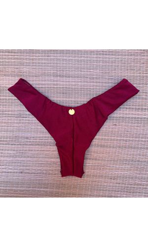 Tanga Fio em Dobra Cherry Texturizado - DELLYUS