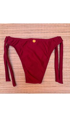 Tanga De Amarrar Larga Cherry Texturizado - DELLYUS