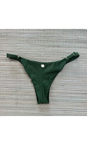 Tanga Fio em Dobra Com Regulagem Verde Militar Tex... - DELLYUS