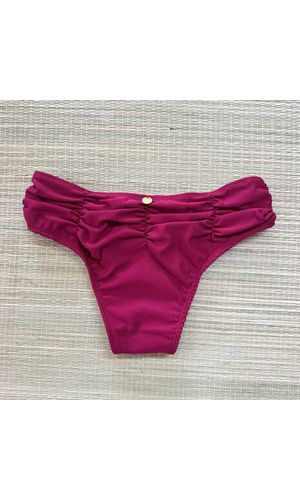 Hot Pants Drapeada Cherry Texturizado - DELLYUS