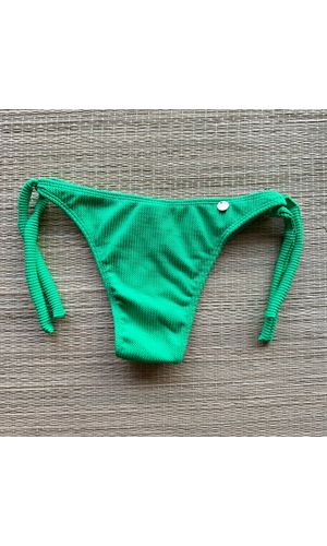 Tanga de Amarrar Verde Jade Texturizado - DELLYUS