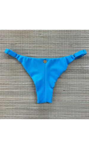 Tanga Fio em Dobra Com Regulagem Azul Turquesa Tex... - DELLYUS