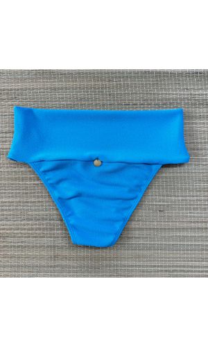 Hot Pants Pala Alta Azul Turquesa Textura - DELLYUS