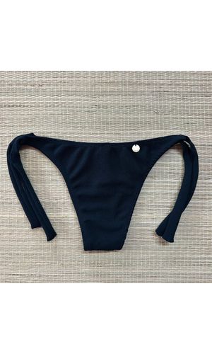 Tanga De Amarrar Larga Preto Textura - DELLYUS