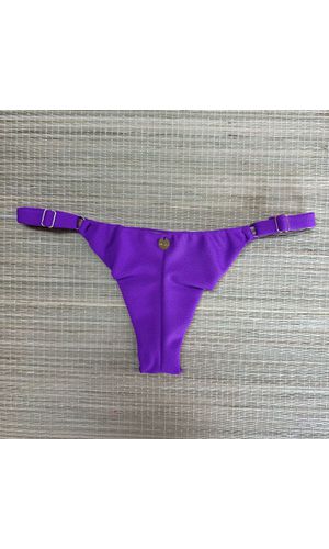 Tanga Fio em Dobra Com Regulagem Fúcsia Textura - DELLYUS