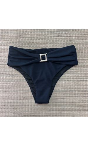 Hot Pants Preto Textura - DELLYUS
