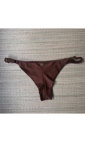 Tanga Fio em Dobra Com Regulagem Cappucino - DELLYUS