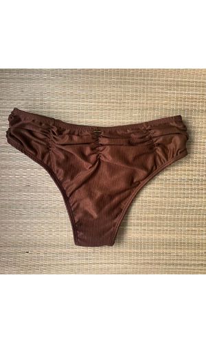 Hot Pants Drapeada Cappuccino - DELLYUS