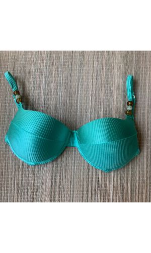 Top Meia Taça com alça com detalhes Noronha - DELLYUS