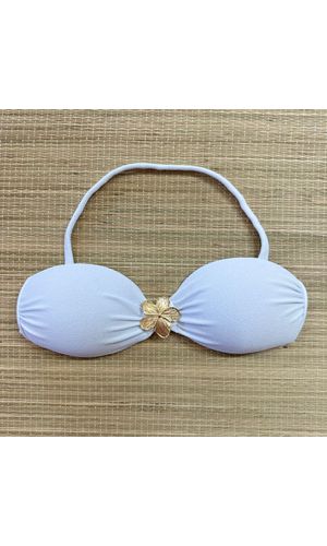 Top Tomara que Caia Branco Textura - DELLYUS