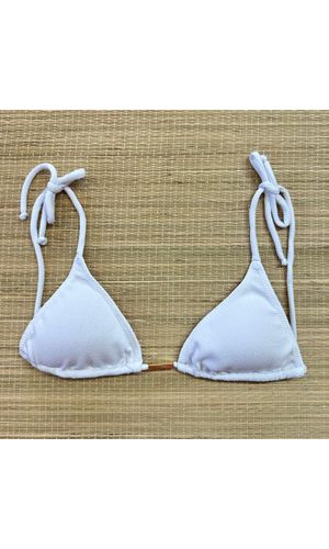 Top Cortininha Branco Textura - DELLYUS