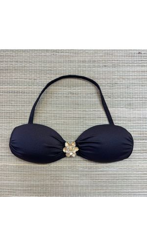 Top Tomara que Caia Marrom Gloss - DELLYUS
