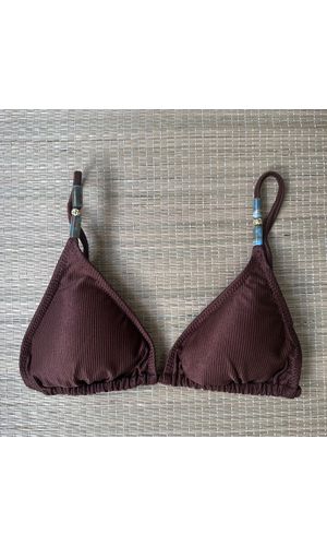 Top Cortininha Detalhes Cappuccino - DELLYUS