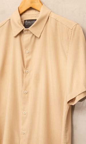 Camisa Visco Confort Amêndoa - MAHS