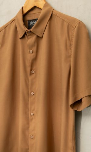 Camisa Visco Confort Taupe - MAHS