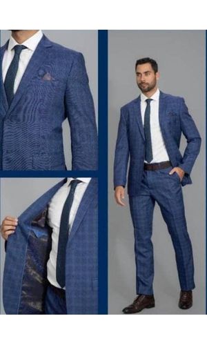 TERNO XADREZ AZUL 