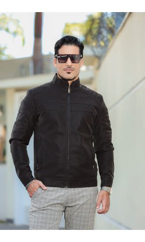 Jaqueta de nobuck peluciada