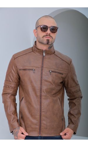 Jaqueta Pu Estonado Peluciado