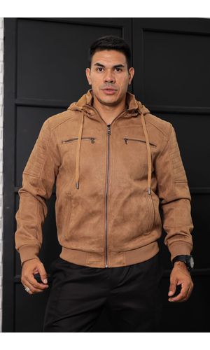 Jaqueta de Suede Peluciada