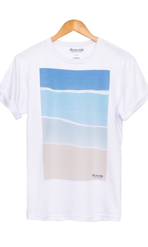 Camiseta Estampada Praia - MAHS