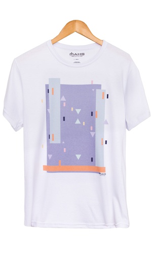 Camiseta Estampada Triangulos - MAHS