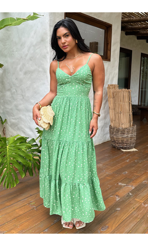 Vestido Gabriela Verde - Poliana Finzetto