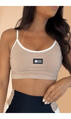 Top Fitness Basic Nude - Poliana Finzetto