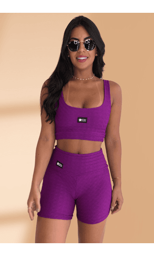 Short Fitness Oceanic Uva - Poliana Finzetto