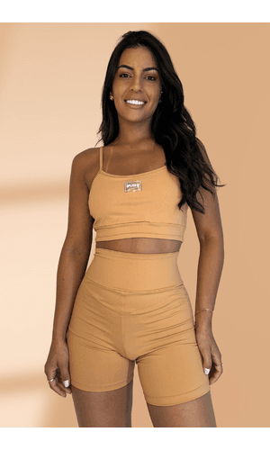 Conjunto Fitness Caramelo - Poliana Finzetto