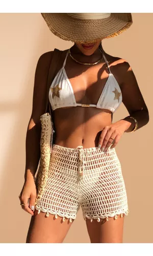 Short Crochê Búzios - Poliana Finzetto