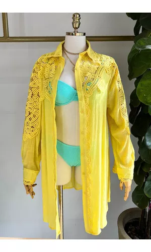 Saída de Praia Camisa Brisa Amarela - Poliana Finzetto