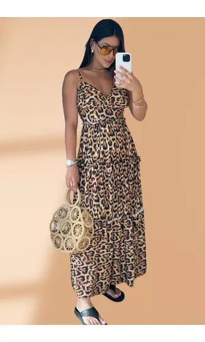 Vestido Onça - Poliana Finzetto